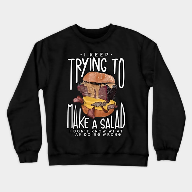 My Failure at Making a Salad Crewneck Sweatshirt by Mystik Media LLC